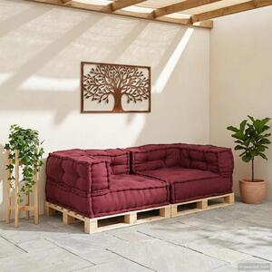 2místná modulární pohovka Maroon 140x70x36 Látka