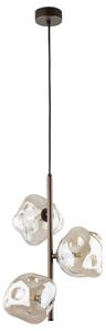 TK Lighting Hnědý závěsný lustr Lava pro žárovku 3x G9 TK11036