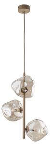 TK Lighting Béžový závěsný lustr Lava pro žárovku 3x G9 TK11107