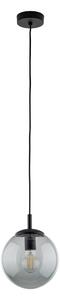 TK Lighting Černý závěsný lustr Esme s kouřovým stínidlem 300mm pro žárovku E27 TK5379