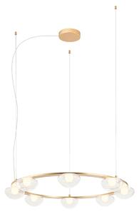 Redo Designové LED závěsné svítidlo SINCLAIR, ø89cm Barva: Zlatá