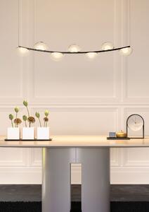 Redo Designové LED závěsné svítidlo lineární SINCLAIR, d.87cm Barva: Zlatá