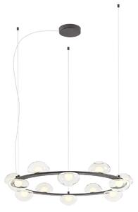Redo Designové LED závěsné svítidlo SINCLAIR-double, ø98cm Barva: Černá