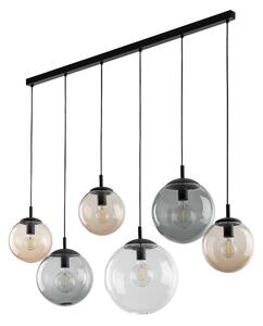 TK Lighting Černý závěsný lustr Esme pro žárovku 6x E27 TK4797