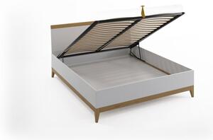 Dvoulůžková postel z masivního borovicového dřeva SKANDICA Livia BC, 160 x 200 cm