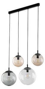TK Lighting Černý závěsný lustr Esme pro žárovku 4x E27 TK4795
