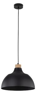 TK Lighting Černý závěsný lustr Cap pro žárovku E27 TK2071