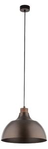 TK Lighting Hnědý závěsný lustr Cap pro žárovku E27 TK6926