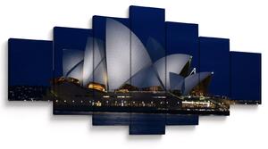 Obraz nočního Sydney (210x100 cm)
