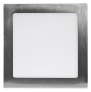 Ecolite Stříbrný vestavný LED panel hranatý 225 x 225mm 18W Barva světla: Denní bílá LED-WSQ-18W/41/CHR