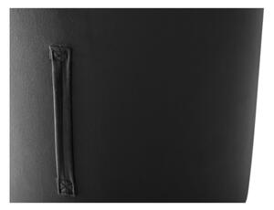 Tmavě šedý puf Mazzini Sofas Fiore, ⌀ 40 cm
