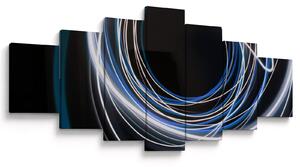 Obraz modrých linek (210x100 cm)