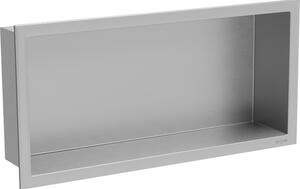 Mexen X-Wall-R vestavěná polička s límcem 45 x 20 cm, inox - 1910452010