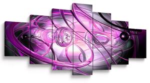 Obraz krásné fialové abstrakce (210x100 cm)