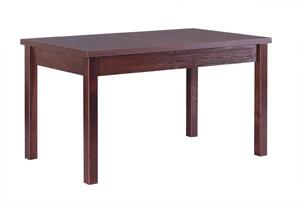 Rozkládací jídelní stůl Hannes 120 x 80 cm bilá deska stolu nohy dub sonoma