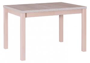 Rozkládací jídelní stůl Hannes 120 x 80 cm bilá deska stolu nohy dub sonoma