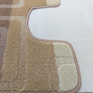 Koupelnové koberečky s protiskluzovou úpravou v krémové barvě 50 cm x 80 cm + 40 cm x 50 cm
