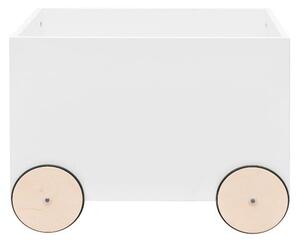 Bílý pojízdný box na hračky BELLAMY Lotta