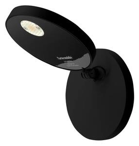 Artemide 1730W50A Demetra Spotlight, černé nástěnné svítidlo se stmívačem 9W 2700K průměr 13cm