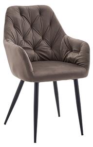 Designové křeslo, hnědá Velvet látka, VERIO NEW