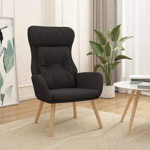 Relaxační křeslo černé textil 341296