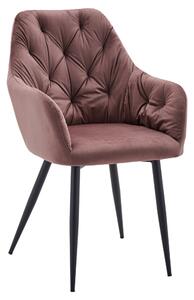 Designové křeslo, tmavě růžová Velvet látka, VERIO NEW