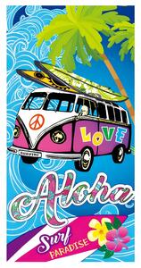PLÁŽOVÁ OSUŠKA Z MIKROVLÁKNÁ ALOHA 100X180 CM VZOROVANÁ