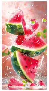 PLÁŽOVÁ OSUŠKA Z MIKROVLÁKNÁ WATERMELON 100X180 CM VZOROVANÁ