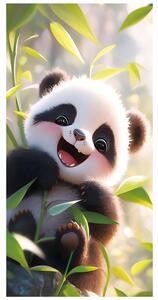 PLÁŽOVÁ OSUŠKA Z MIKROVLÁKNÁ PANDA 100X180 CM VZOROVANÁ
