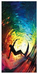 PLÁŽOVÁ OSUŠKA Z MIKROVLÁKNÁ SURF 100X180 CM VZOROVANÁ BS