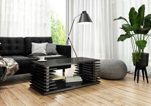 Konferenční stolek Psyche 100x70 cm černý lesk