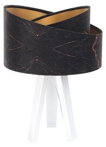 BPS koncept Stolní lampa GALAXY černá-oranžová, 1xE27, v. 45 cm Barva základny: Bílé dřevo