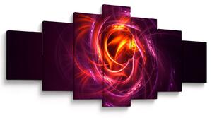 Obraz svítící moderní abstrakce (210x100 cm)