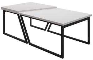 Set konferenčních stolků Veronico (bílá). Akce -25%