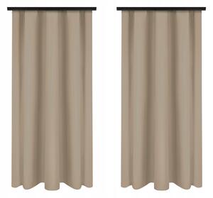 Hotový závěs Voppi béžová polyester 140x240 cm polozatemňovací 2 ks