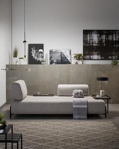Béžovo-šedá pohovka s odkládacím prostorem Kave Home Compo