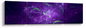Obraz - fialová abstrakce (170x50 cm)