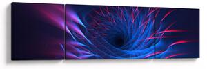 Obraz - abstrakce květu (170x50 cm)