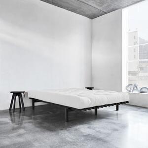 Dvoulůžková postel z borovicového dřeva s matrací Karup Design Pace Comfort Mat Black/Natural, 180 x 200 cm