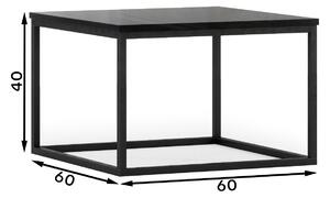 METAL industriální konferenční stolek, černý lesk