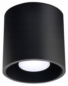 Stropní Svítidlo Sollux Lighting černé kulatý 1xGU10 10 cm
