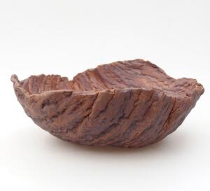 E-bonsai Keramická Skořápka 18,5 x 18,5 x 8 cm hnědá