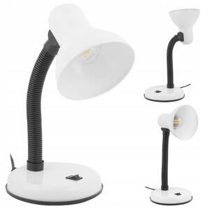 Školní stolní lampa LEDLUX bílá, stolní, výkon až 60 W