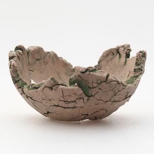 E-bonsai Keramická Skořápka 7 x 7 x 4 cm zelená