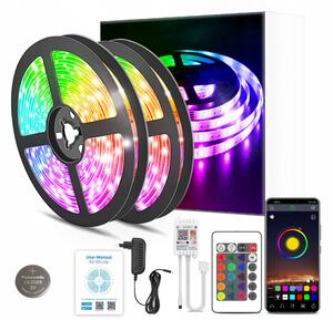 LED pásek 15M RGB 5050 WiFi DÁLKOVÝ OVLADAČ APLIKACE TUYA HUDBA SET 12V 30led/m