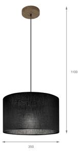 Brilagi - LED Lustr na lanku ANTHONY 1xE27/60W/230V dub ořech/černá