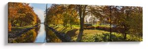 Obraz vodního kánalu (170x50 cm)