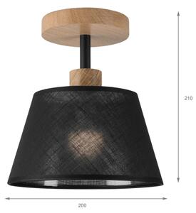 Brilagi - LED Přisazený lustr ANTHONY 1xE14/60W/230V dub/černá