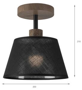 Brilagi - LED Přisazený lustr ANTHONY 1xE14/60W/230V dub ořech/černá