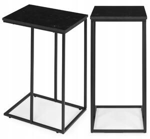 Konferenční stolek ModernHome obdélníkový 40 x 30 x 66 cm černý